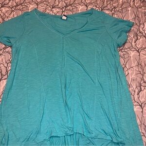 Torrid Teal Tunic Blouse Size 4